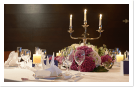 結婚披露宴のテーブル