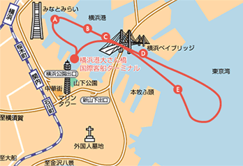 クルーズマップ/横浜の夜景・観光スポットを遊覧